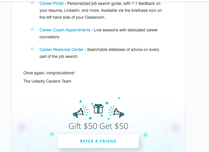 Udacity Referral