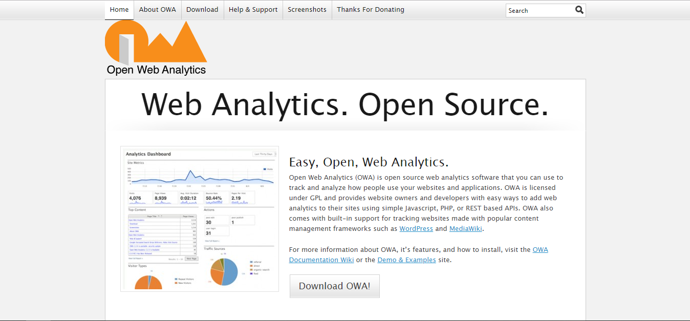 Open web analytics