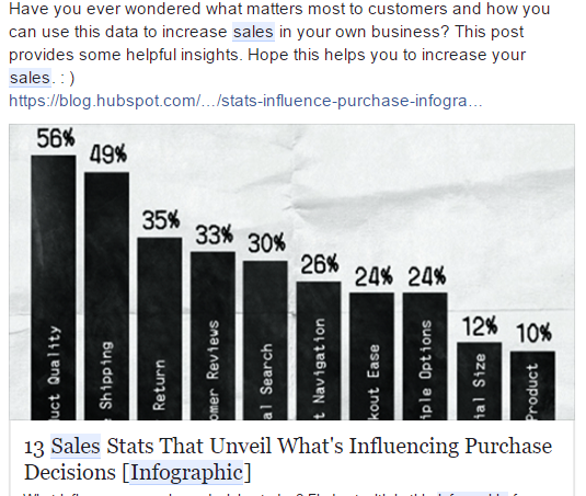 Purchase decisions sales stats