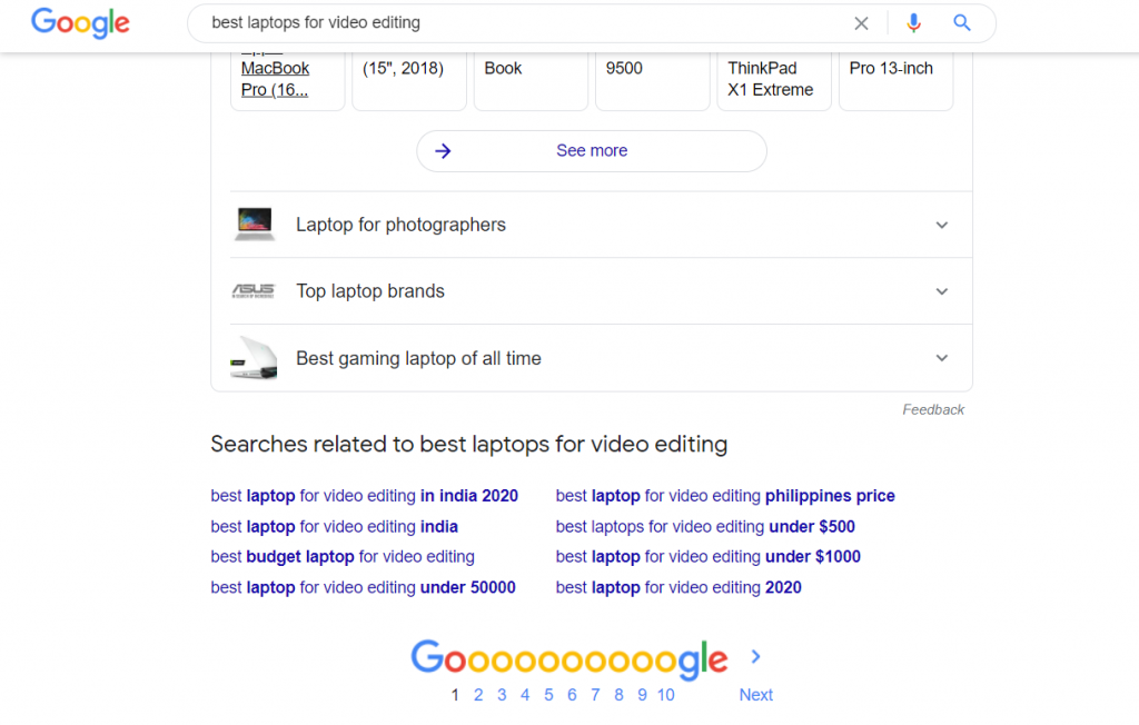 Keyword Research  - Searches Related to on Google also offers suggestions
