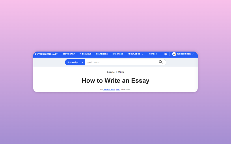 How to Write an Essay 
