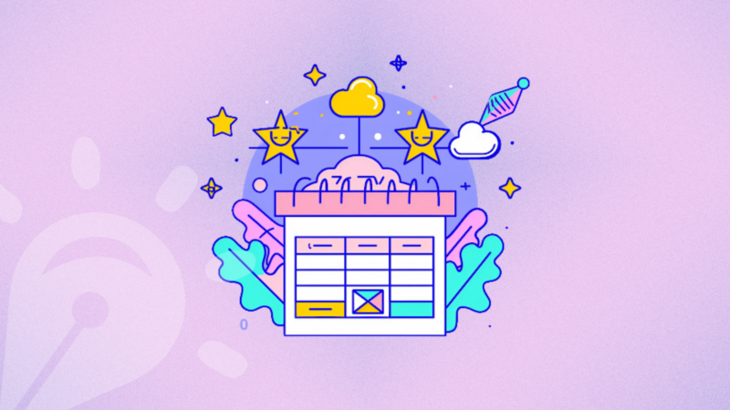 Blog content calendar