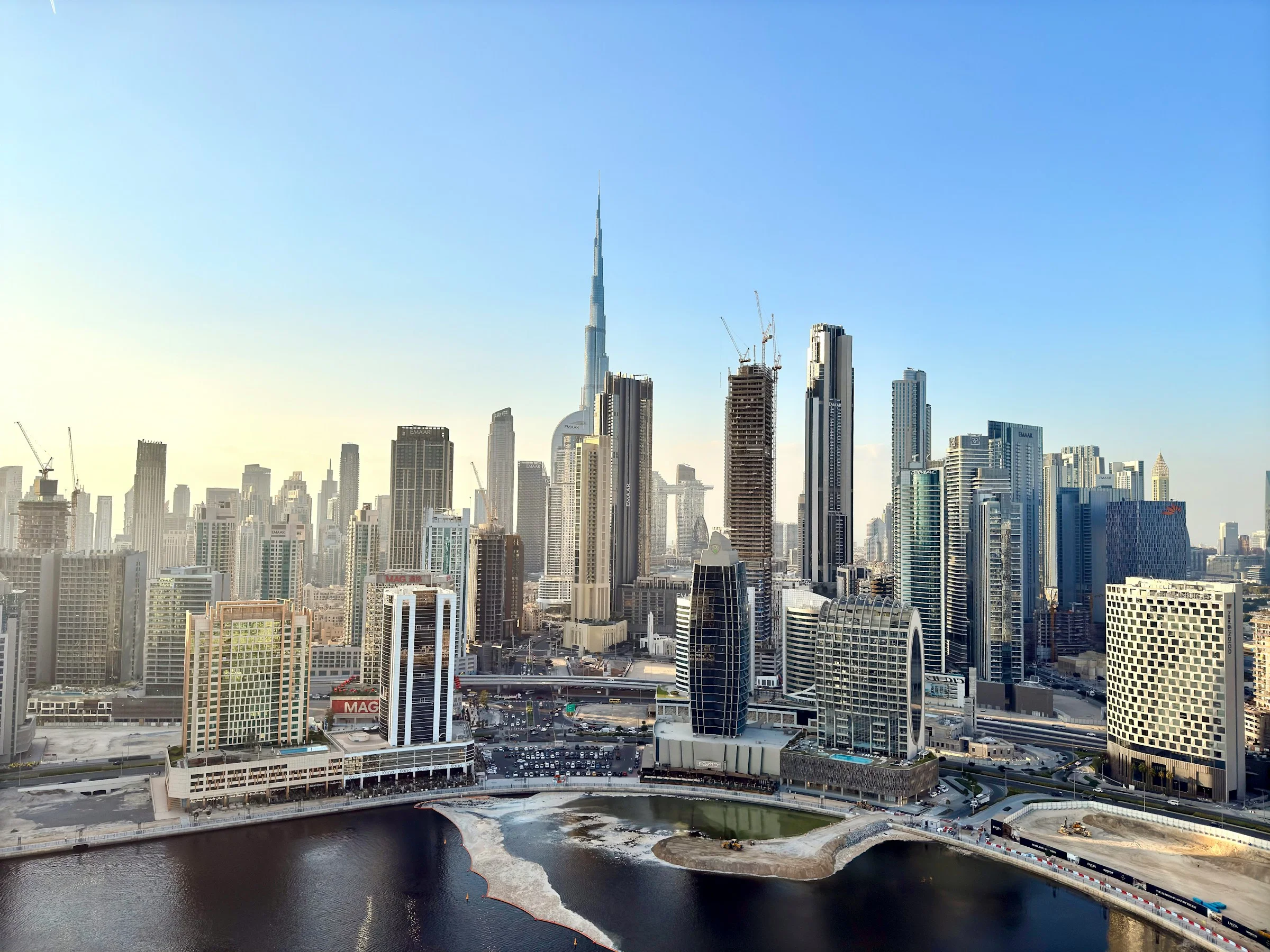 Dubai skyline with Burj Khalifa